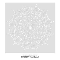 Mystery Mandala Wall Stencil - Mandala Wall Stencil Large For Painting On Wood Better Than Decals - thumbnail 3