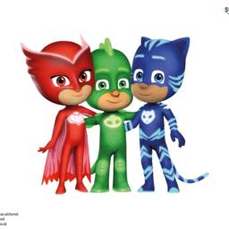 Pj Masks Hero Friends Wall Sticker, Decal, Pj Themed Bedroom, Masks Room - thumbnail 3