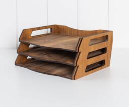 Walnut File Organizer