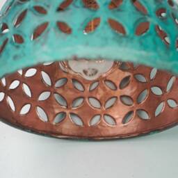 Patina Copper Lampshade Only - Oxidized Industrial Lighting Kitchen Island Light Art Deco Lamp - thumbnail 2