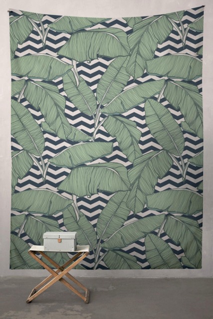 Minimalistic Leaves - Wall Tapestry Tapestry Hangings Wanderlust Bohemian Home Decor Dorm T#24 - image 1