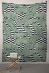 Minimalistic Leaves - Wall Tapestry Tapestry Hangings Wanderlust Bohemian Home Decor Dorm T#24