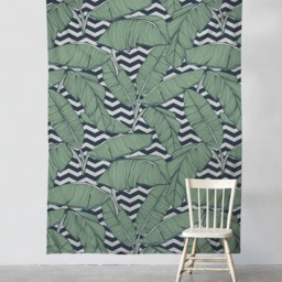 Minimalistic Leaves - Wall Tapestry Tapestry Hangings Wanderlust Bohemian Home Decor Dorm T#24 - thumbnail 2