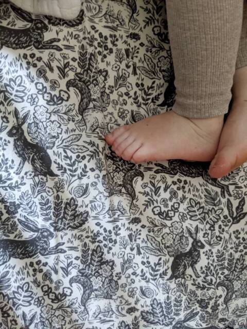 Woodland Crib Sheet - Neutral Deer Baby Bedding Forest Nursery Mini Rustic Changing Pad Cover - image 1