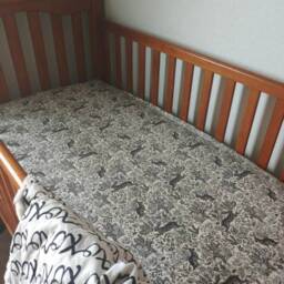 Woodland Crib Sheet - Neutral Deer Baby Bedding Forest Nursery Mini Rustic Changing Pad Cover - thumbnail 3