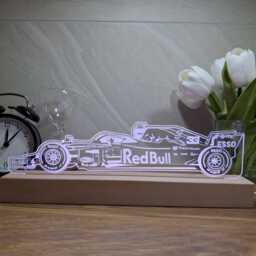 F1 Red Bull Night Light, Gift, Fan Gifts For Him, Her, Lights, Led Bedroom Light - thumbnail 3