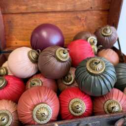 Faux Leather Christmas Ornaments - Set Of 12 Rustic Brown Holiday Decor - thumbnail 4