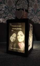 Sentimental Mother's Day Gift- Personalized Photo Lantern Handmade Memorial Gift With Led Lights