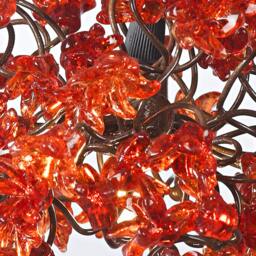 Romantic Pendant Ceiling Lights With Red Jumping Flowers For Hall Or Bedside Lamp - thumbnail 4