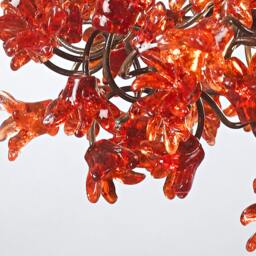 Romantic Pendant Ceiling Lights With Red Jumping Flowers For Hall Or Bedside Lamp - thumbnail 2