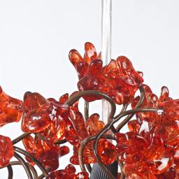 Romantic Pendant Ceiling Lights With Red Jumping Flowers For Hall Or Bedside Lamp - thumbnail 3