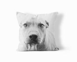 Pitbull Pillow Dog - Gift Throw Lover Home Decor Animal Case Art - thumbnail 1