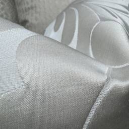 Elegant Damask Cushion Cover, Pillow Throw/Worldwide Shipping & Double Sided - Ivory Natural Iliv Textured Fabric - thumbnail 3