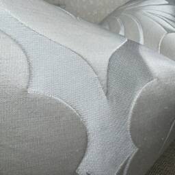 Elegant Damask Cushion Cover, Pillow Throw/Worldwide Shipping & Double Sided - Ivory Natural Iliv Textured Fabric - thumbnail 2