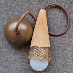 Buy 3 Pay 2 Handmade Ceramic Ice Cream Cone Pendant Lamp Whimsical Home Decor - Custom Duty Tax Free For Usa - thumbnail 3