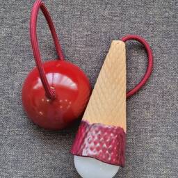 Buy 3 Pay 2 Ice Cream Pendant Light - Ceramic Cone Lamp Set Cafe & Kitchen Lighting Handmade Hanging - thumbnail 4