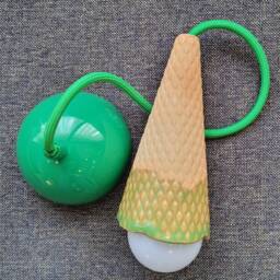 Buy 3 Pay 2 Handmade Ceramic Ice Cream Cone Pendant Lamp Whimsical Home Decor - Custom Duty Tax Free For Usa - thumbnail 2