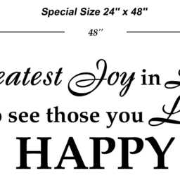 Inspirational Wall Decal The Greatest Joy in Life Quote - thumbnail 4