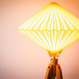 Tripod Floor Lamp Retro 60-70 Design Origami - thumbnail 3