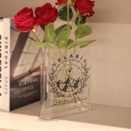 Velaris Book Vase, Fantasy Night Court Acrylic Acotar Inspired Shaped Starry Mountain Decor, Romantasy Bookshelf Vase - thumbnail 2