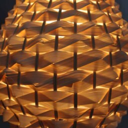 "Handmade Bamboo Pendant Light Rustic Woven Ceiling Lamp - W11.7""xh18" - thumbnail 2