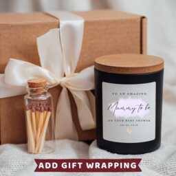 Personalised Baby Shower Candle Gift Hamper Card Cards Gifts Print B - thumbnail 2