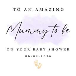 Personalised Baby Shower Candle Gift Hamper Card Cards Gifts Print B - thumbnail 4