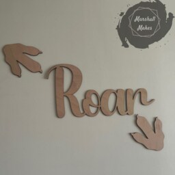 Dinosaur Wall Decor, Roar Sign, Dino Feet, Jurassic Theme Room - thumbnail 2