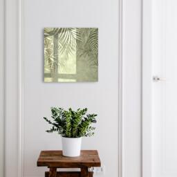 Tropical Pattern Wall Mounted Key Cabinet, Green Industrial Box, Abstract Flowers & Plants, For Lovers Of Nature Peace - thumbnail 1