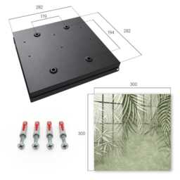 Tropical Pattern Wall Mounted Key Cabinet, Green Industrial Box, Abstract Flowers & Plants, For Lovers Of Nature Peace - thumbnail 4