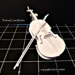 Violin Paper 3D Sculpture -Any Theme, Hobby, Sport Or Profession Design 8928 Keepsake - thumbnail 2