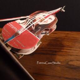 Violin Paper 3D Sculpture -Any Theme, Hobby, Sport Or Profession Design 8928 Keepsake - thumbnail 4