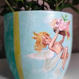 "Ceramic Flowerpot ""Renaissance" - thumbnail 2