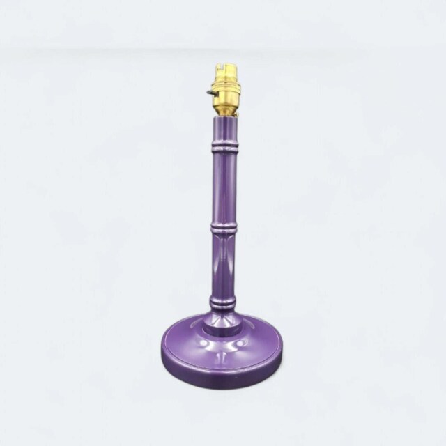 Baby Purple Bamboo Style Lamp, 33cm Tall - image 1