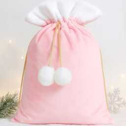 Personalised Luxury Velvet Christmas Sack, Present Xmas Decoration, Gift For Her - thumbnail 4