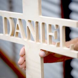 Personalized Wall Cross, Cross Decor, Wood Wooden Decor Custom - thumbnail 2