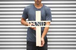 Personalized Wall Cross, Cross Decor, Wood Wooden Decor Custom - thumbnail 1