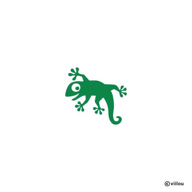 Wall Sticker Gecko Illustration Tattoos Animals Stickers Nursery Decals Geckos Children Pictures Kids Decor - image 1
