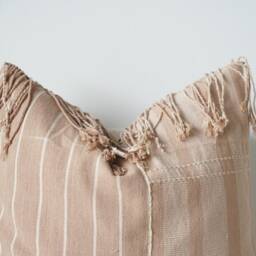 Handwoven Karen Hemp Pillow Cover Tribal Boho Decor - 20x20 - thumbnail 2