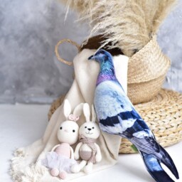 Ddp By Seller Pigeon Plush Pillow For New Home Decor, Dove Pillow Pigeon Stuffed Animal Bird Elvet Plushie Kids Room - thumbnail 3