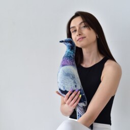 Ddp By Seller Pigeon Plush Pillow For New Home Decor, Dove Pillow Pigeon Stuffed Animal Bird Elvet Plushie Kids Room - thumbnail 2
