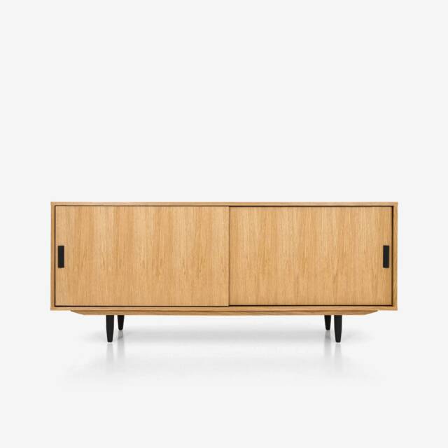 Mid-Century Sideboard, Dresser, Commode, Credenza Made Of Oak Vaneer - Livlo D-S06 - image 1