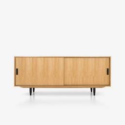 Mid-Century Sideboard, Dresser, Commode, Credenza Made Of Oak Vaneer - Livlo D-S06 - thumbnail 1