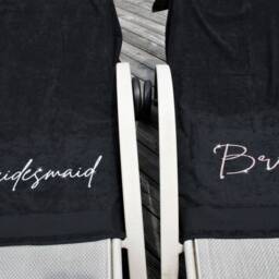 Personalised Wedding Glitter Towel Hen Party Bride Bridesmaid Maid Of Honour Mother The - thumbnail 2