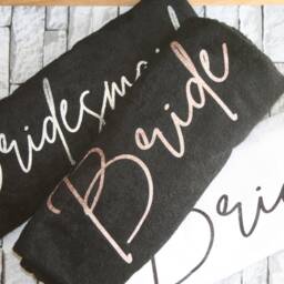 Personalised Wedding Glitter Towel Hen Party Bride Bridesmaid Maid Of Honour Mother The - thumbnail 3