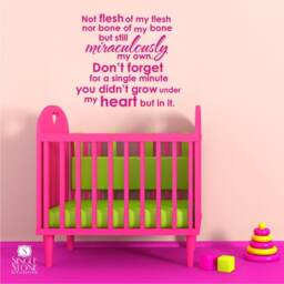 Nursery Adoption Creed Wall Decal - Vinyl Text Stickers Art Graphics Custom Home Decor - thumbnail 1