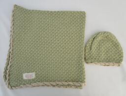 Bamboo Baby Blanket & Hat - Willow - Pale Green