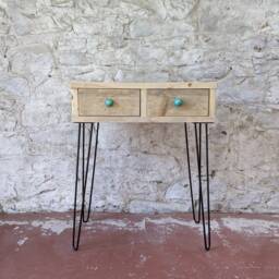 Dressing Table With Drawers, Hairpin Legs, Bespoke Handmade Furniture Made To Measure in Scotland - thumbnail 2