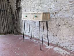 Dressing Table With Drawers, Hairpin Legs, Bespoke Handmade Furniture Made To Measure in Scotland