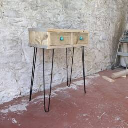 Dressing Table With Drawers, Hairpin Legs, Bespoke Handmade Furniture Made To Measure in Scotland - thumbnail 3